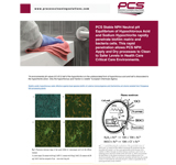 PCS Stable NPH Neutral pH
Equilibrium of Hypochlorous Acid and Sodium Hypochlorite rapidly penetrate biofilm matrix and
bacteria cells. This rapid
penetration allows PCS NPH
Apply and Dry processes to Clean to Safer Levels in Health Care Critical Care Environments.