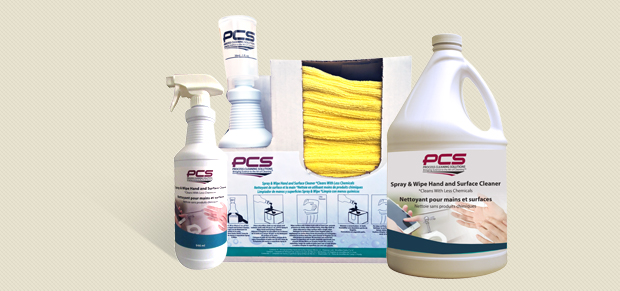 PCS Spray and Wipe Hand and Surface Cleaner